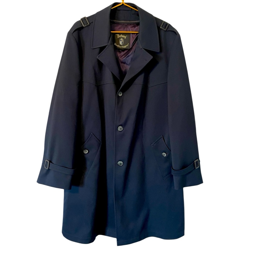 Vintage‎ Botany Weather Topper Dark Blue Coat Size 46 Long